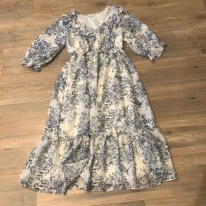 Anthropologie || Floral Midi Dress